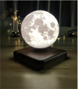 升級版藍芽音響懸浮月球小夜燈(月球外觀可客製化)