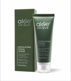 【aloe unique 優尼客】去角質面部磨砂(75ml/瓶)
