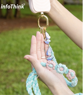 【infoThink】小牡蠣系列手機編織頸掛繩