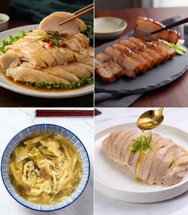 【沛沛雞】30年老店 嫩滑蔥油雞/紹興鮮醉雞/祖傳鹹豬肉/鵝油酸菜滷筍絲