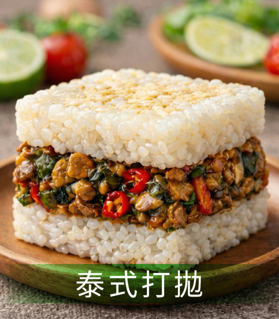 【蔬食8】 素食米漢堡｜7 種口味一次滿足