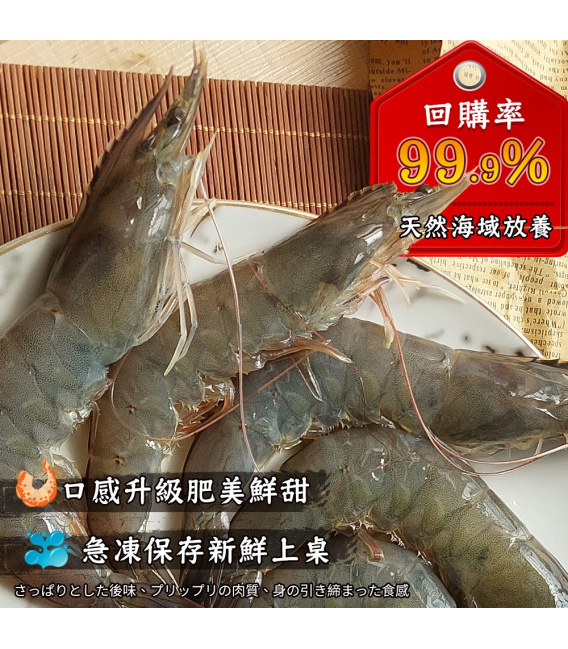 【鮮潮】南美洲大白蝦 850g/盒